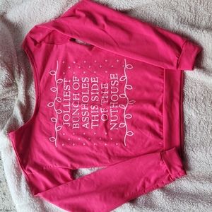 Off the shoulder long sleeve top